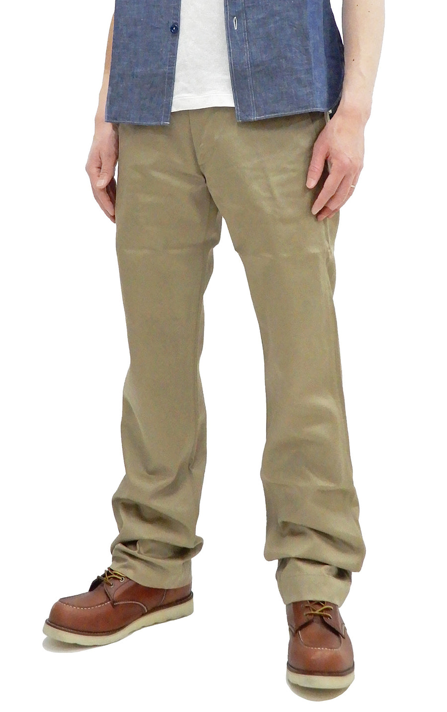 Buzz Rickson Trousers Men's Zip Fly Slimmer Fit US Army Chino