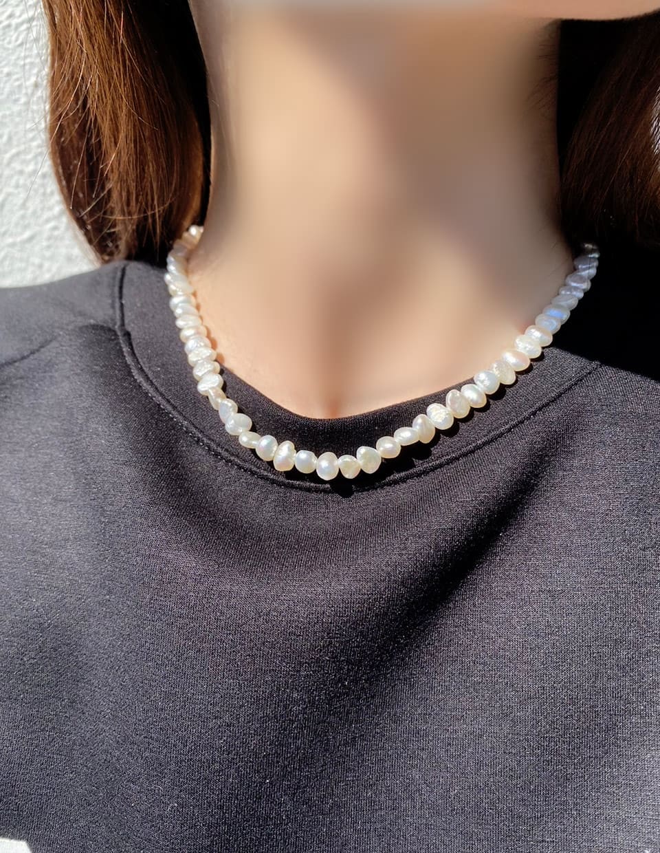 淡水バロックパールネックレス シルバー925 – 金属アレルギー対応の