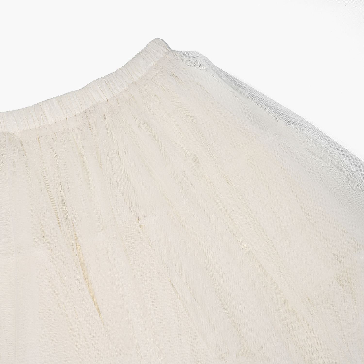 MUSINSA | ROUGHNECK Volume tulle skirt ivory