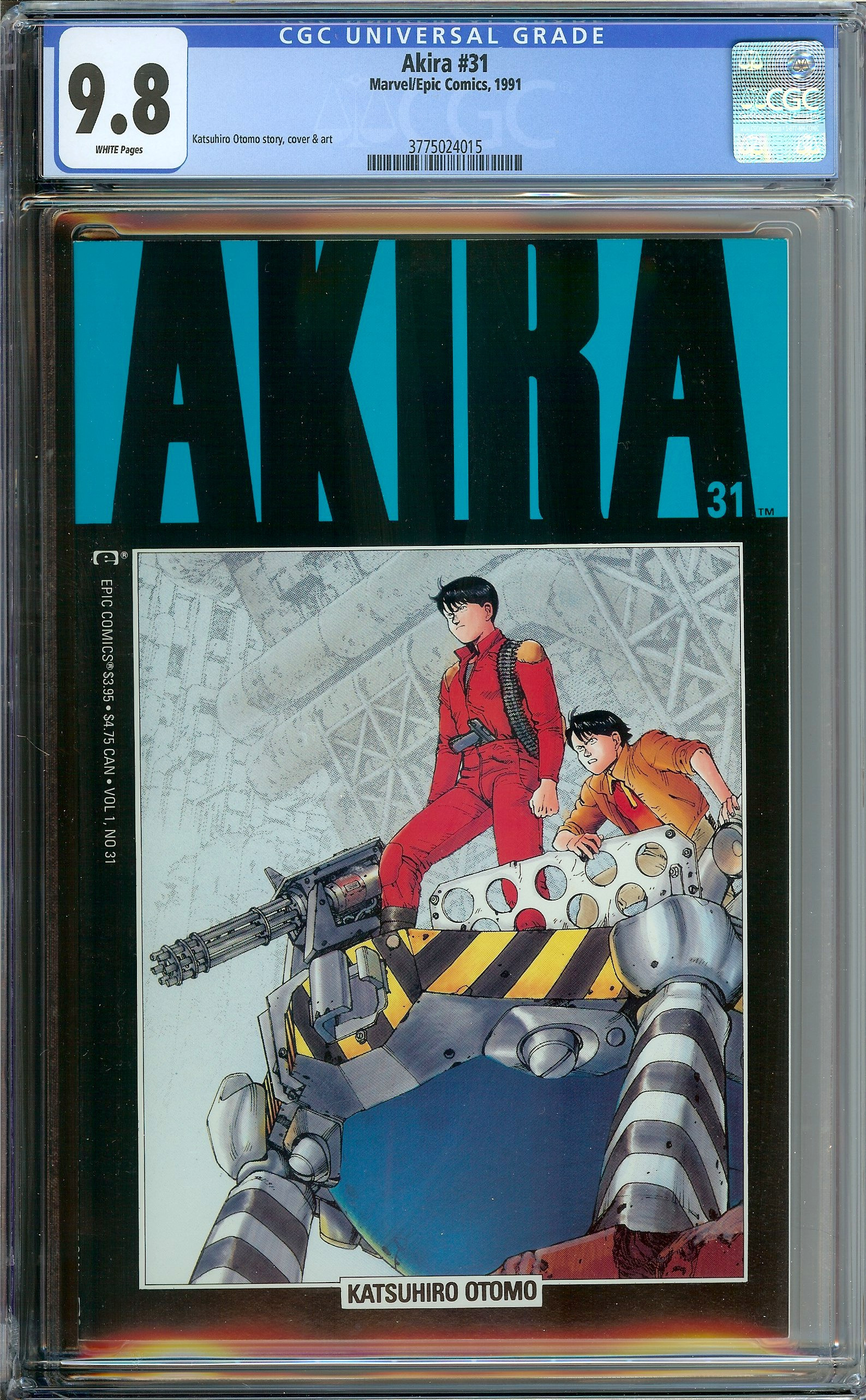 AKIRA #31 CGC 9.8 WHITE PAGES | Reece's Rare Comics