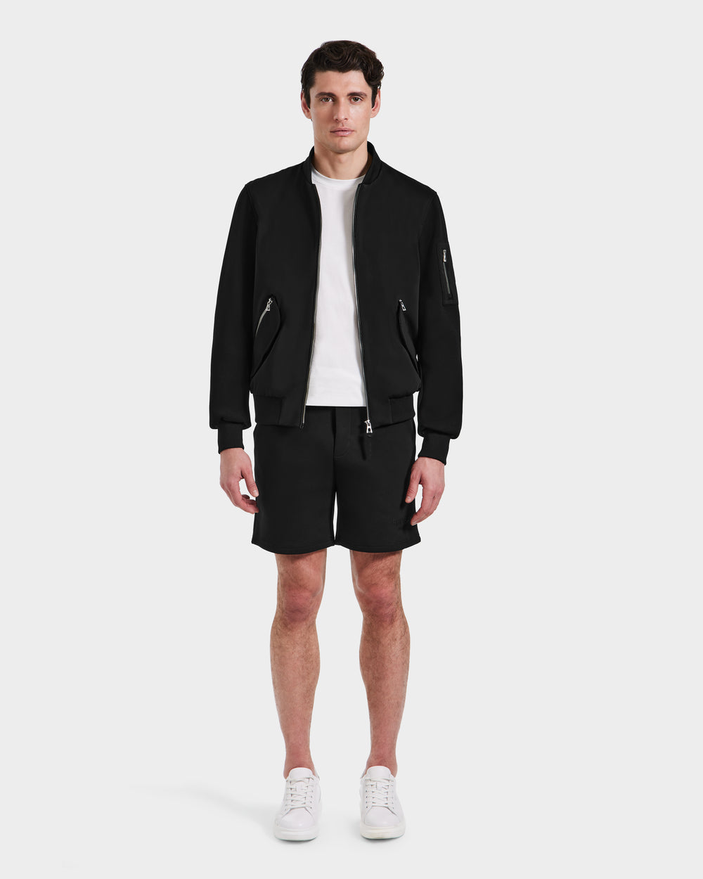 RUDSAK ANDRE Men's Black Lightweight Bomber Jacket | Versatile