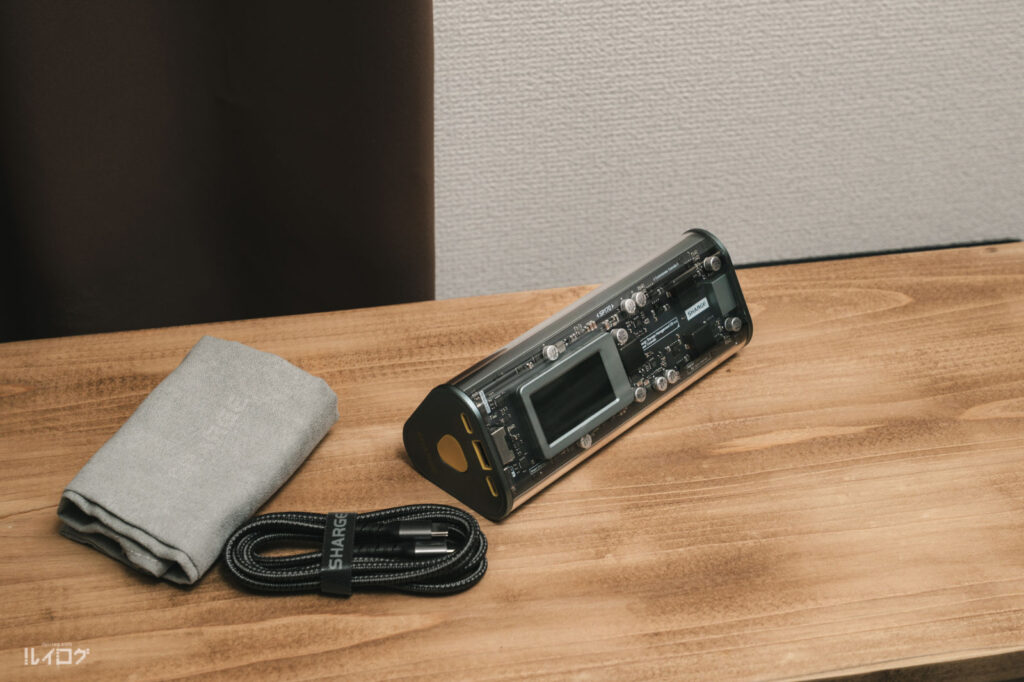 SHARGE Shargeek 170 モバイルバッテリー レビュー。スケルトン