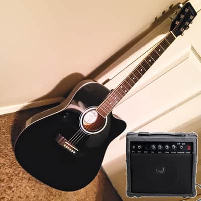 Applause by Ovation AE14-1 3-Color Sunburst w/ Chip-Board case