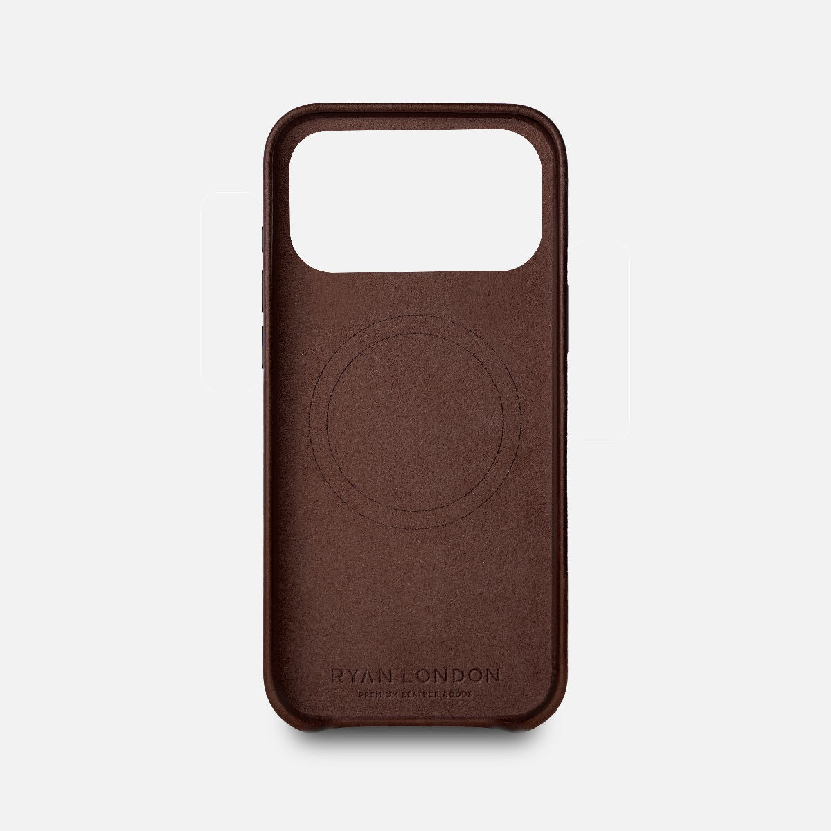 Leather iPhone 17 Pro Max Shell Case, MagSafe - Dark Brown - RYAN