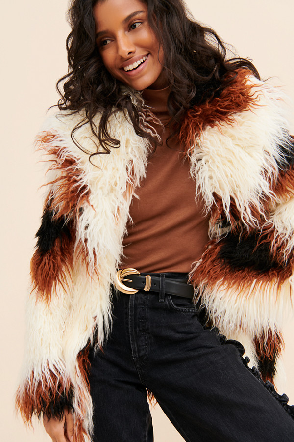 Shaggy Faux Fur Coat | Nuuly