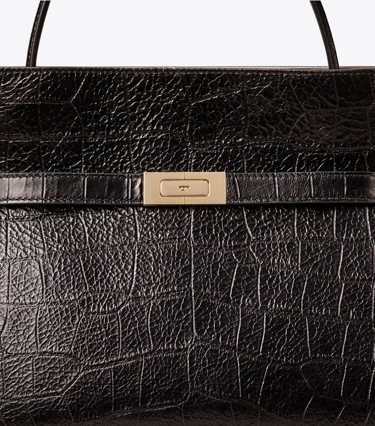 Small Lee Radziwill Embossed Double Bag: Women's Designer Satchels