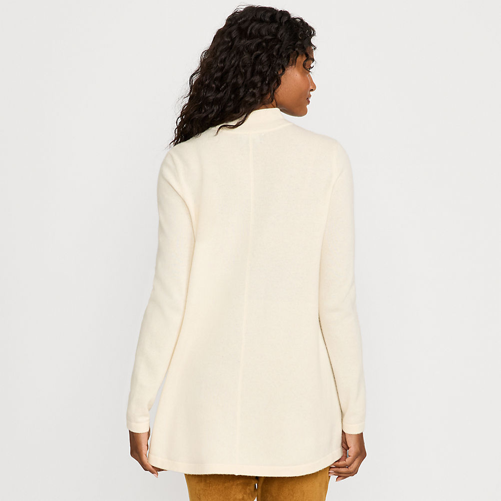 Women's Cashmere Mock Neck Swing Tunic Sweater | Lands' End