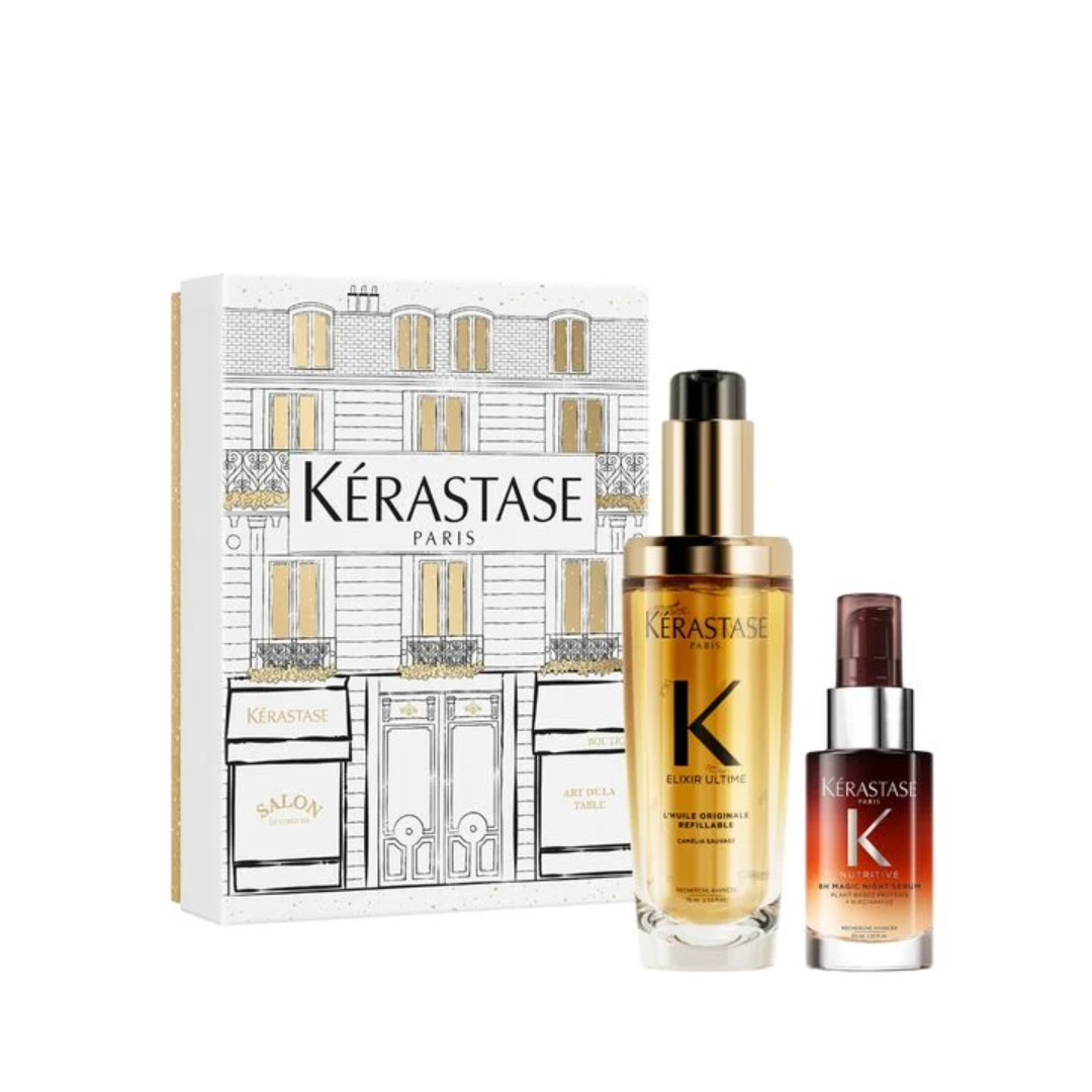 Elixir Ultime Hair Oil & Nutritive 8h Serum Holiday Gift Set