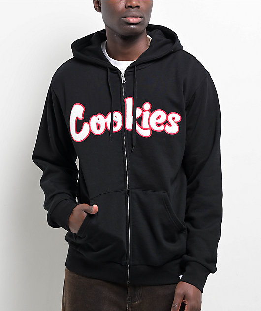 Cookies Chenille Black Zip Hoodie | Zumiez