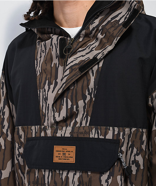 DC x Mossy Oak 43 Bottomland Camo Anorak Snowboarding Jacket | Zumiez