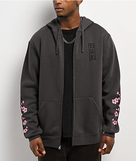 DGK Zen Charcoal Zip Hoodie | Zumiez
