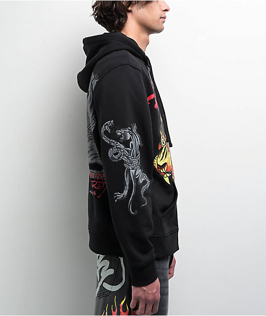 Ed Hardy Panther Black Zip Hoodie | Zumiez