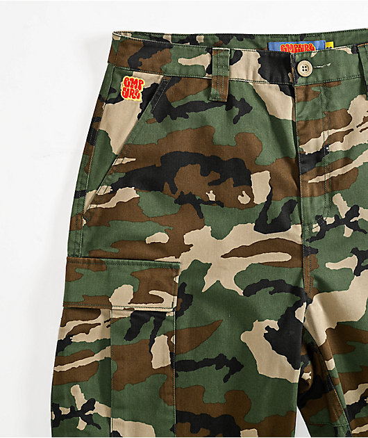 Empyre Cargo Loose Fit Camo Skate Shorts | Zumiez