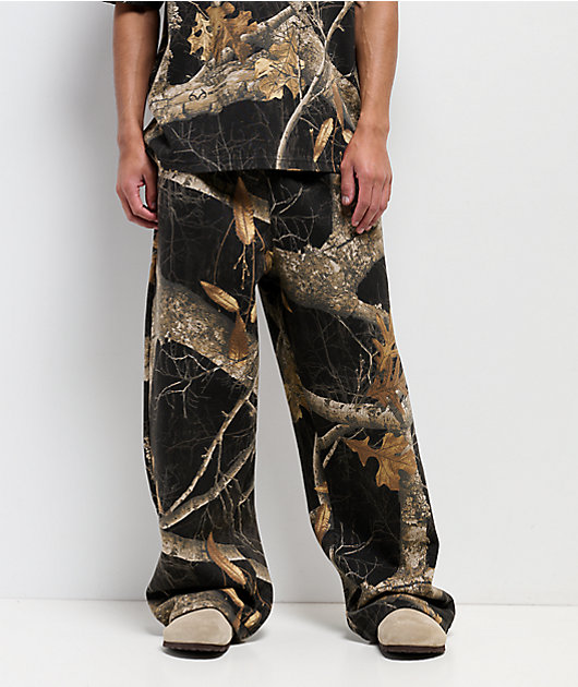 Empyre x Realtree Edge Black Camo Baggy Sweatpants | Zumiez