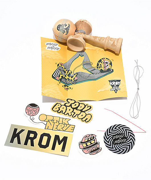 KROM x Jody Barton Zoggy & Moggy Sandplanet Kendama | Zumiez