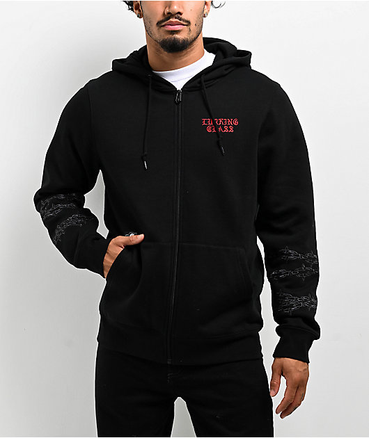 Lurking Class by Sketchy Tank Moons Black Zip Hoodie | Zumiez