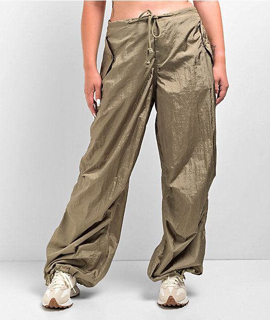Motel Green Parachute Pants | Zumiez