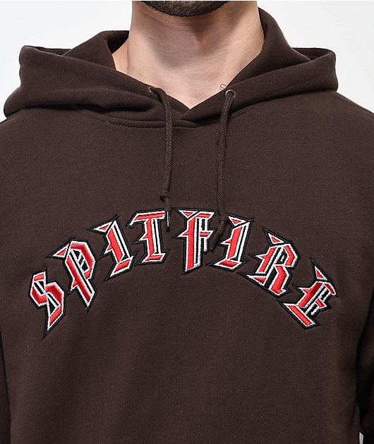 Spitfire Old English Brown Hoodie | Zumiez