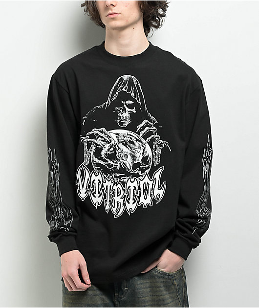Vitriol Monster Flash Black Long Sleeve T-Shirt | Zumiez