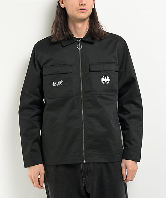 Welcome x Batman Gotham Black Long Sleeve Jacket | Zumiez
