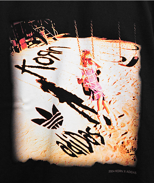 adidas x Korn Black 2fer Long Sleeve T-Shirt | Zumiez