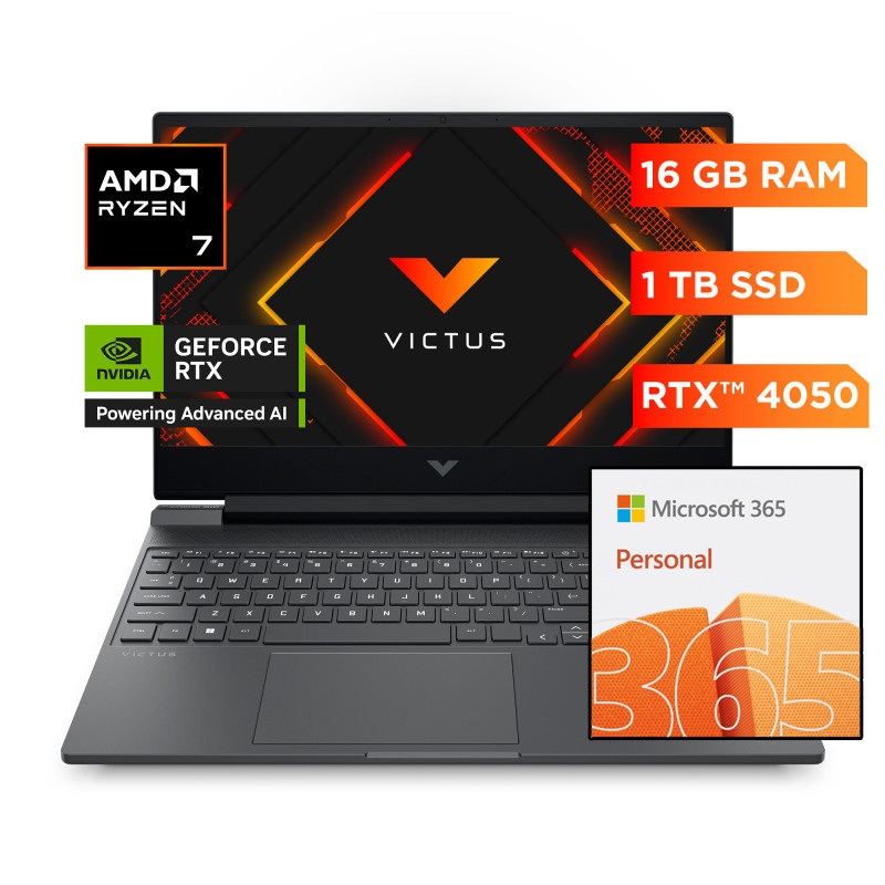Notebook HP Gamer Victus 15-fb3007la + Office 365 EP2-32316