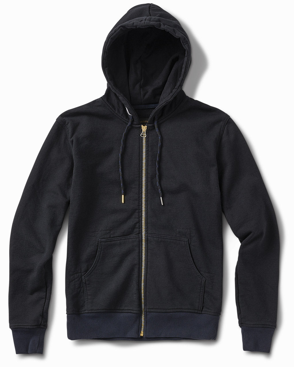 21oz French Terry Sulphur Black Zip Hoodie | Custom RiRi