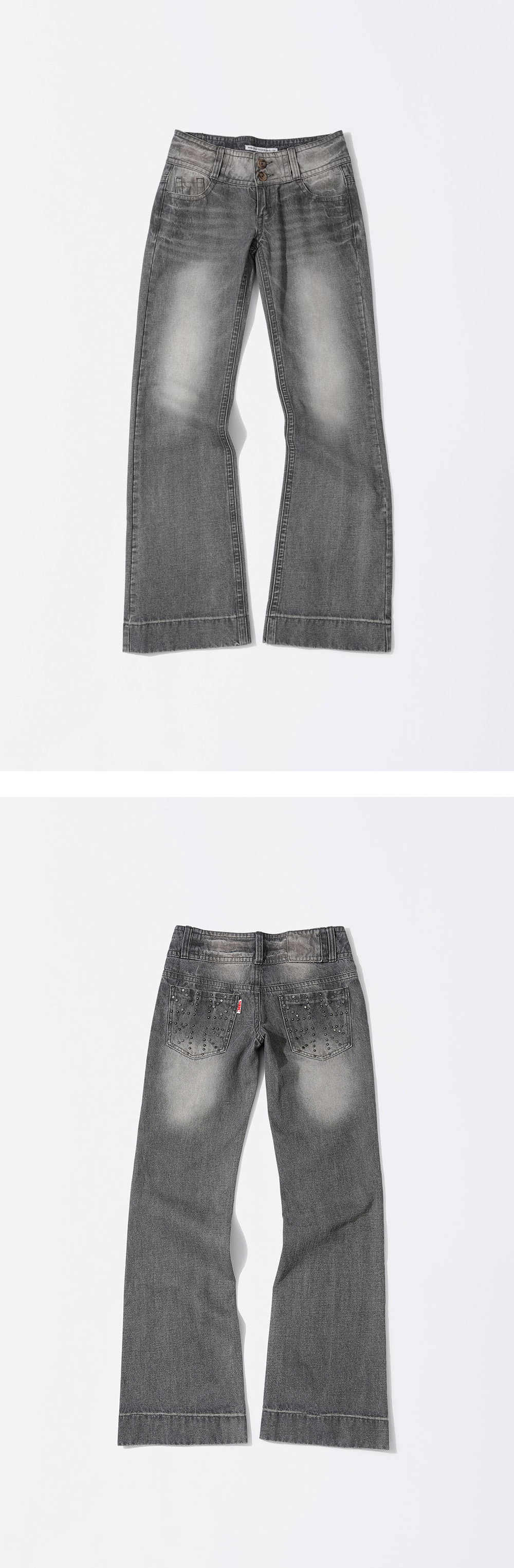 MUSINSA | SCULPTOR Union Jack Engineered Denim Washed Gray