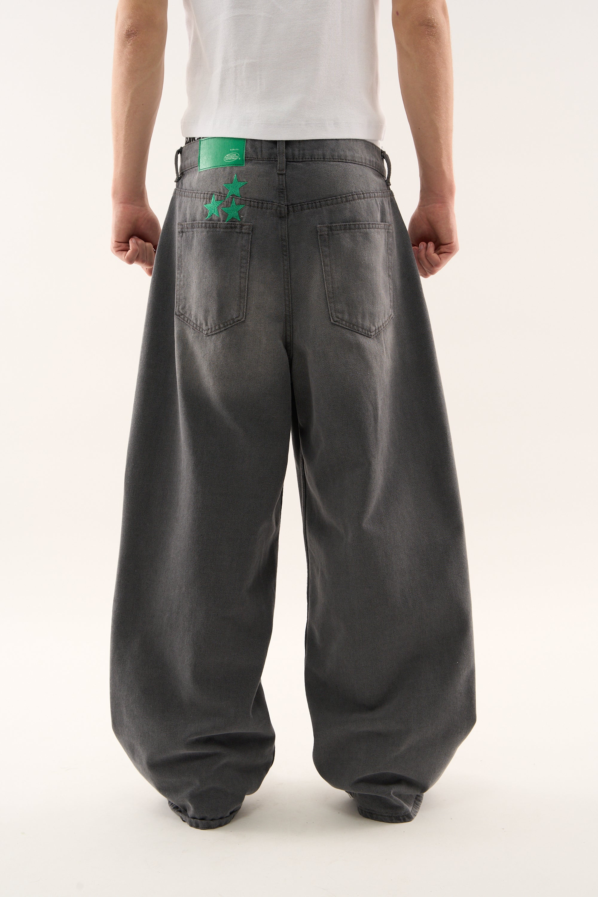 Jumbo Pants Washed Grey – Scuffers
