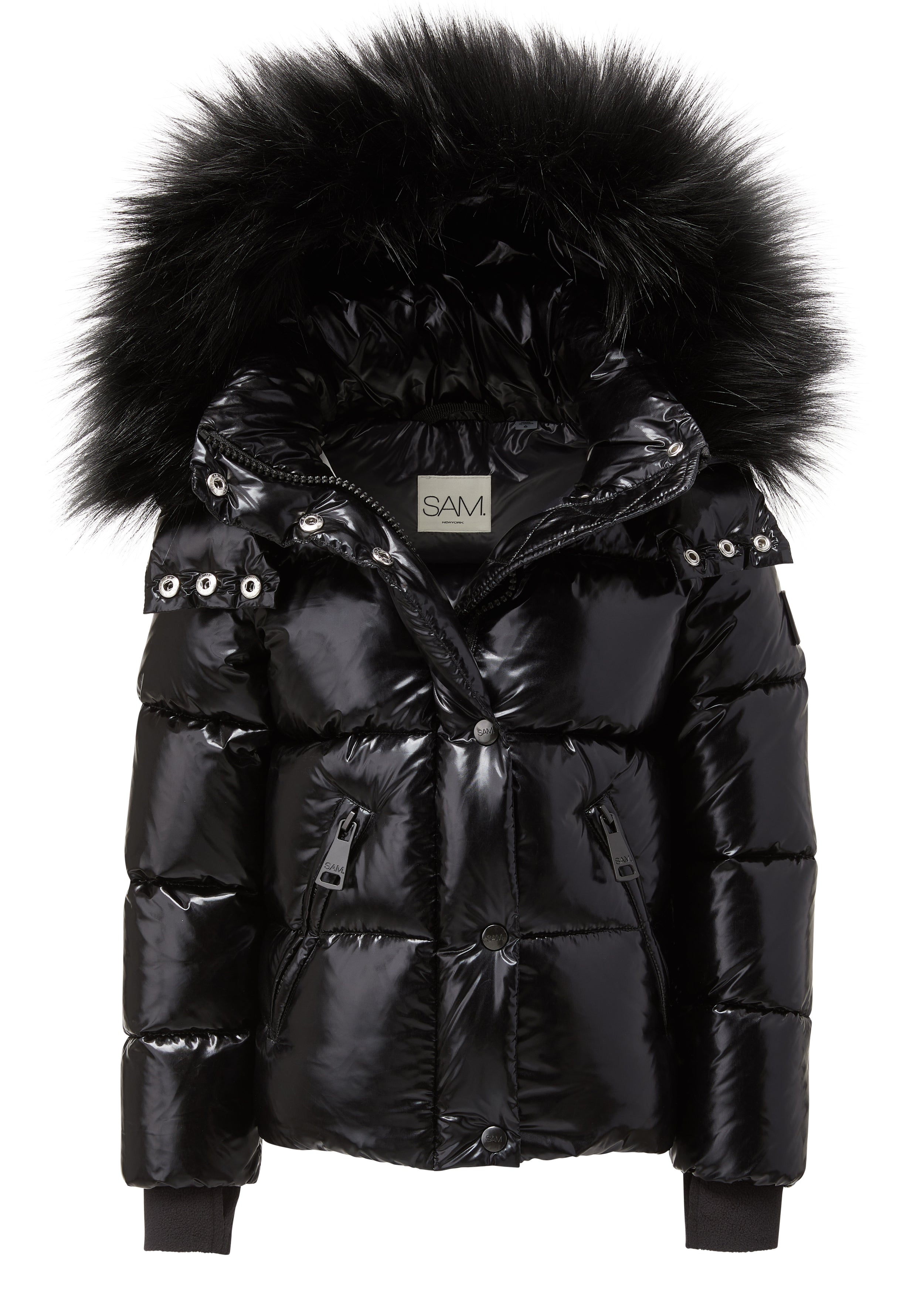 SAM new york big GIRLS faux fur Elsa puffer coat in with