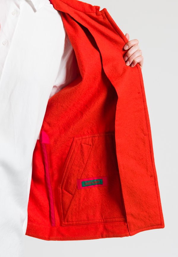 Casey Casey Virgin Wool Higa Jacket in Orange | Santa Fe Dry Goods