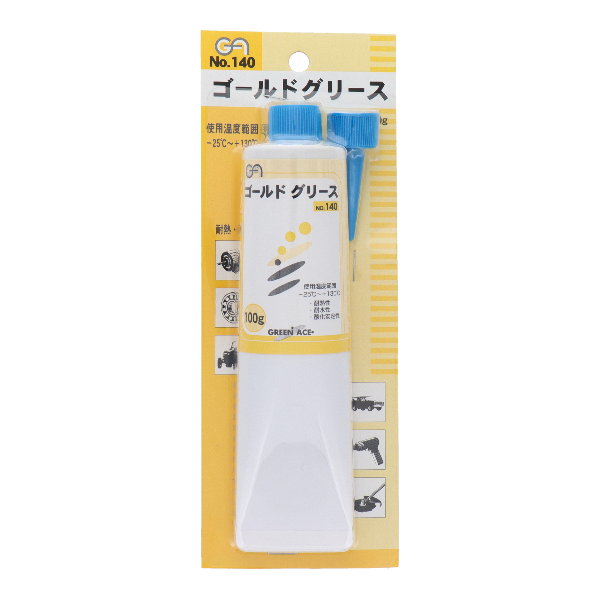 140 防錆・潤滑剤 グリース ゴールドグリース 100g｜株式会社 三共