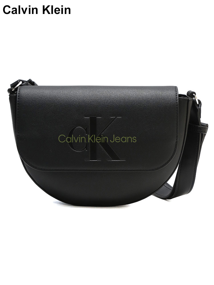 Calvin Klein (カルバンクライン) フェイクレザー ロゴ マグネット式