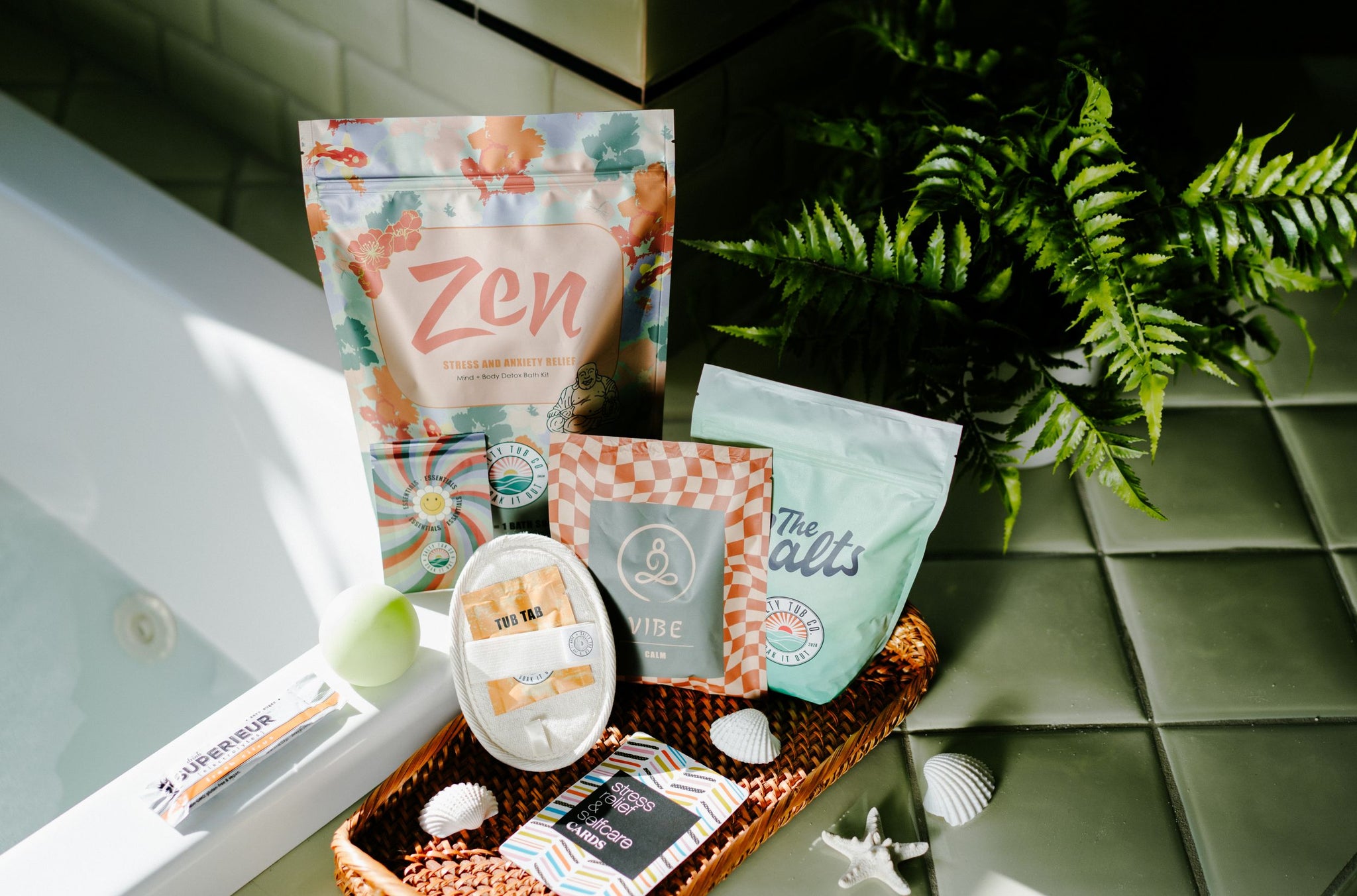 Zen Detox Bath Kit for Stress & Anxiety Relief | Salty Tub Co
