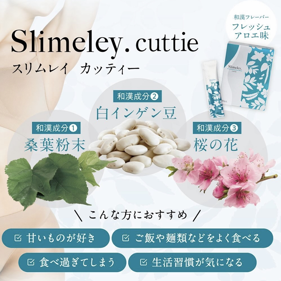 RHYTHM スリムレイ カッティー 和漢フレーバーフレッシュアロエ味 30包