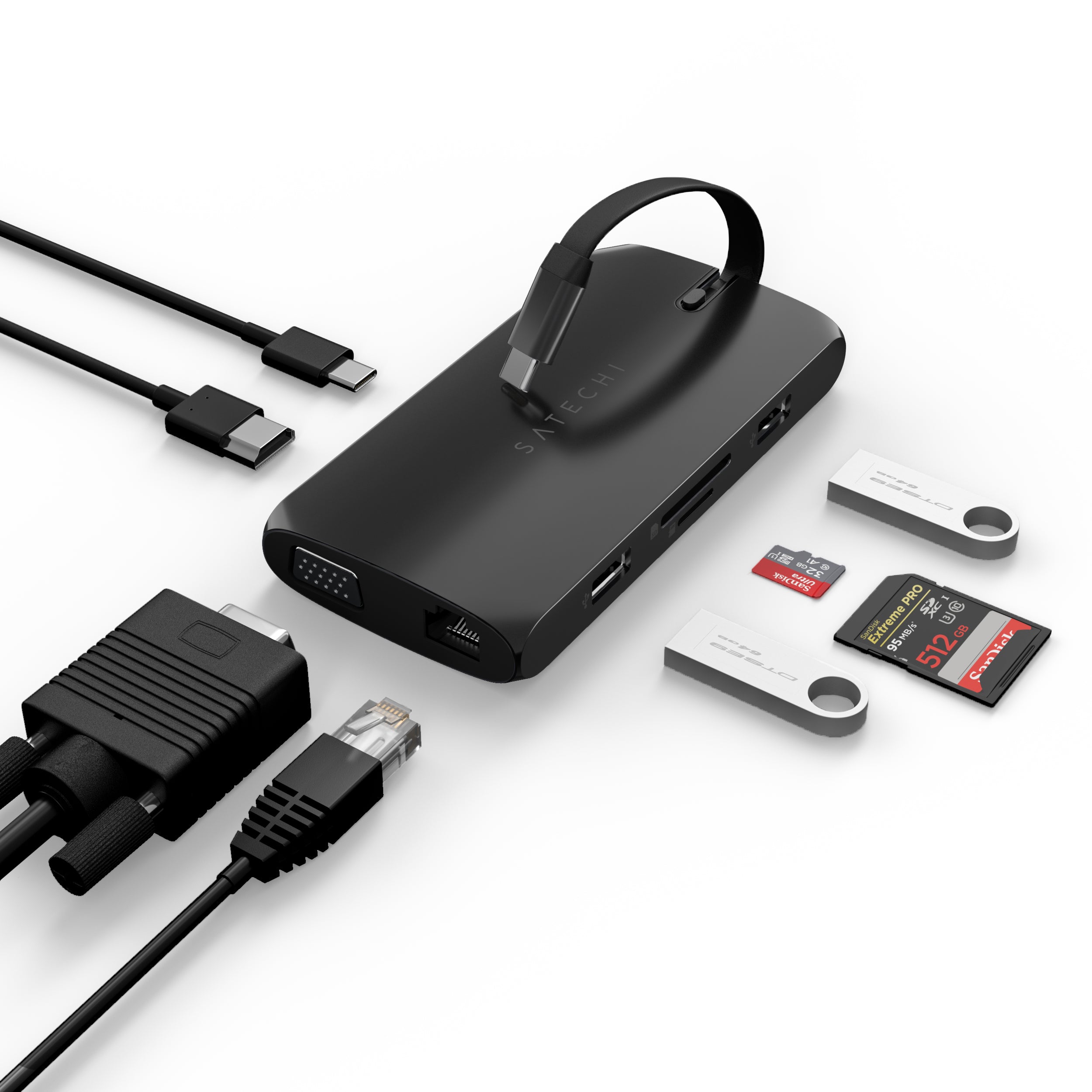 USB-C On-the-Go Multiport Adapter | Travel Hub – Satechi