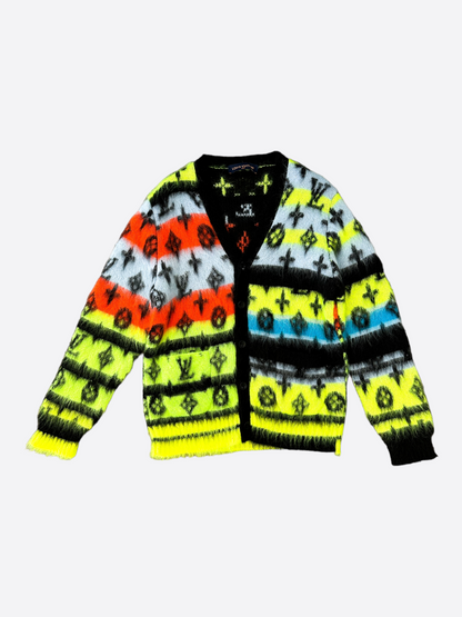 Louis Vuitton Multicolor Monogram Mohair Cardigan – Savonches