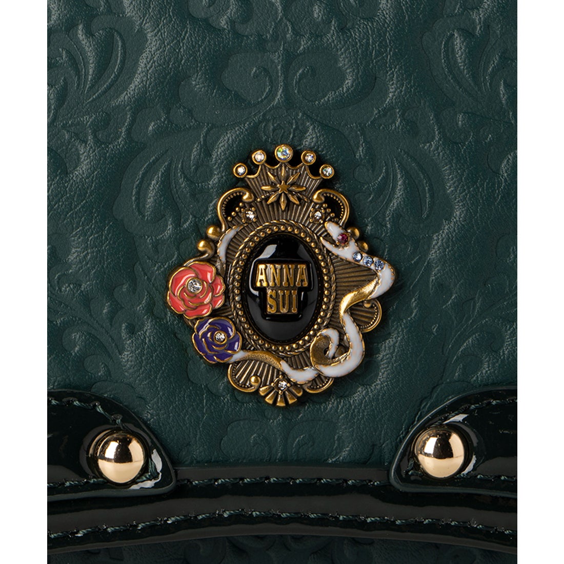 ANNA SUI セルパン 口金長財布 ブラック -人気ブランドのバッグ、財布