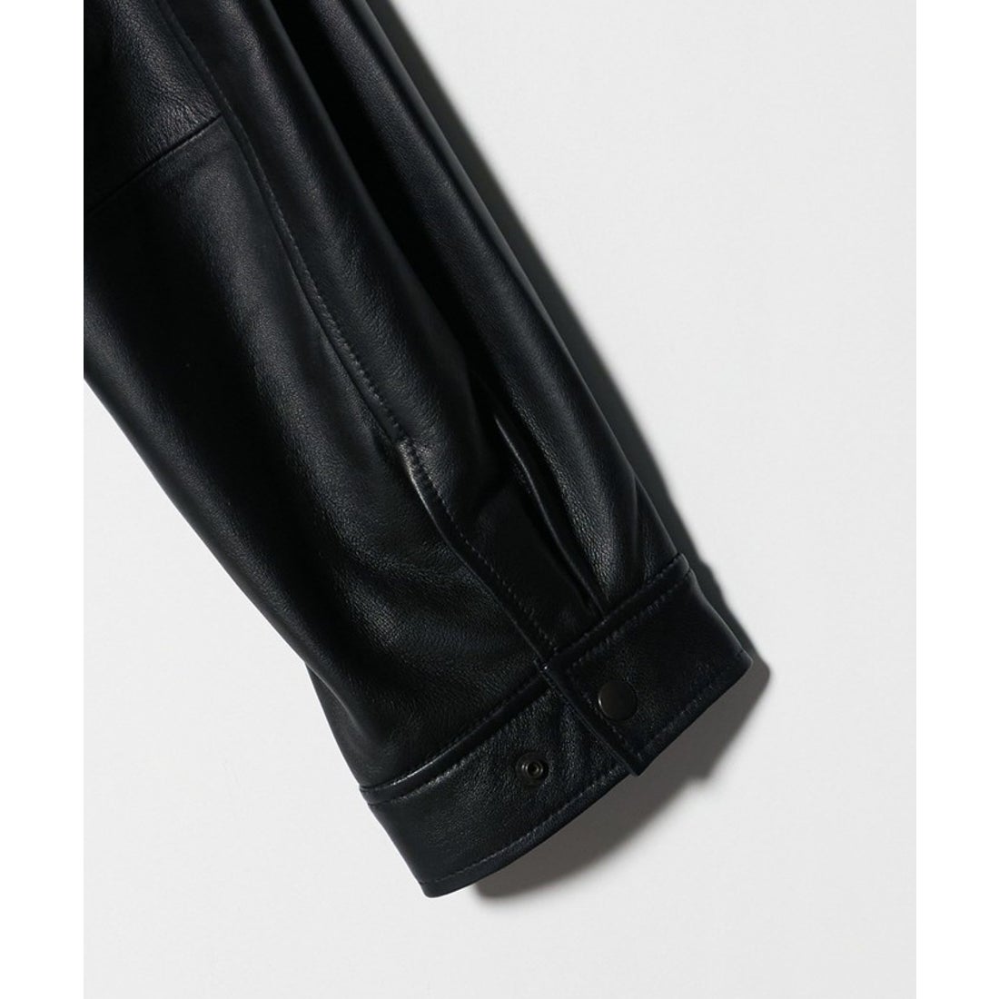 BEAUTY&YOUTH UNITED ARROWS シープレザー ノーカラージップブルゾン