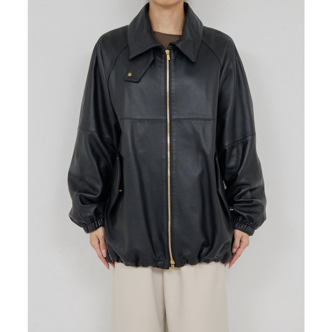 ガリャルダガランテ GALLARDAGALANTE レザーブルゾン （black） -靴