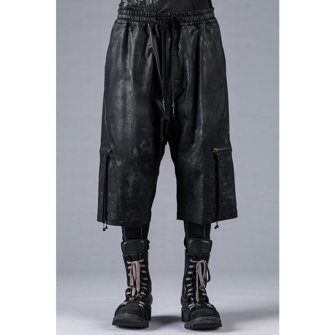 ディーハイゲン D.HYGEN Product-coated jersey-like denim 3/4 baggy