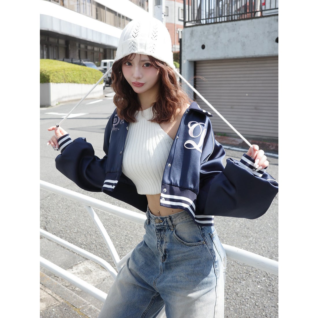 ダーリッチ Darich Darich Clubスカジャン （ネイビー