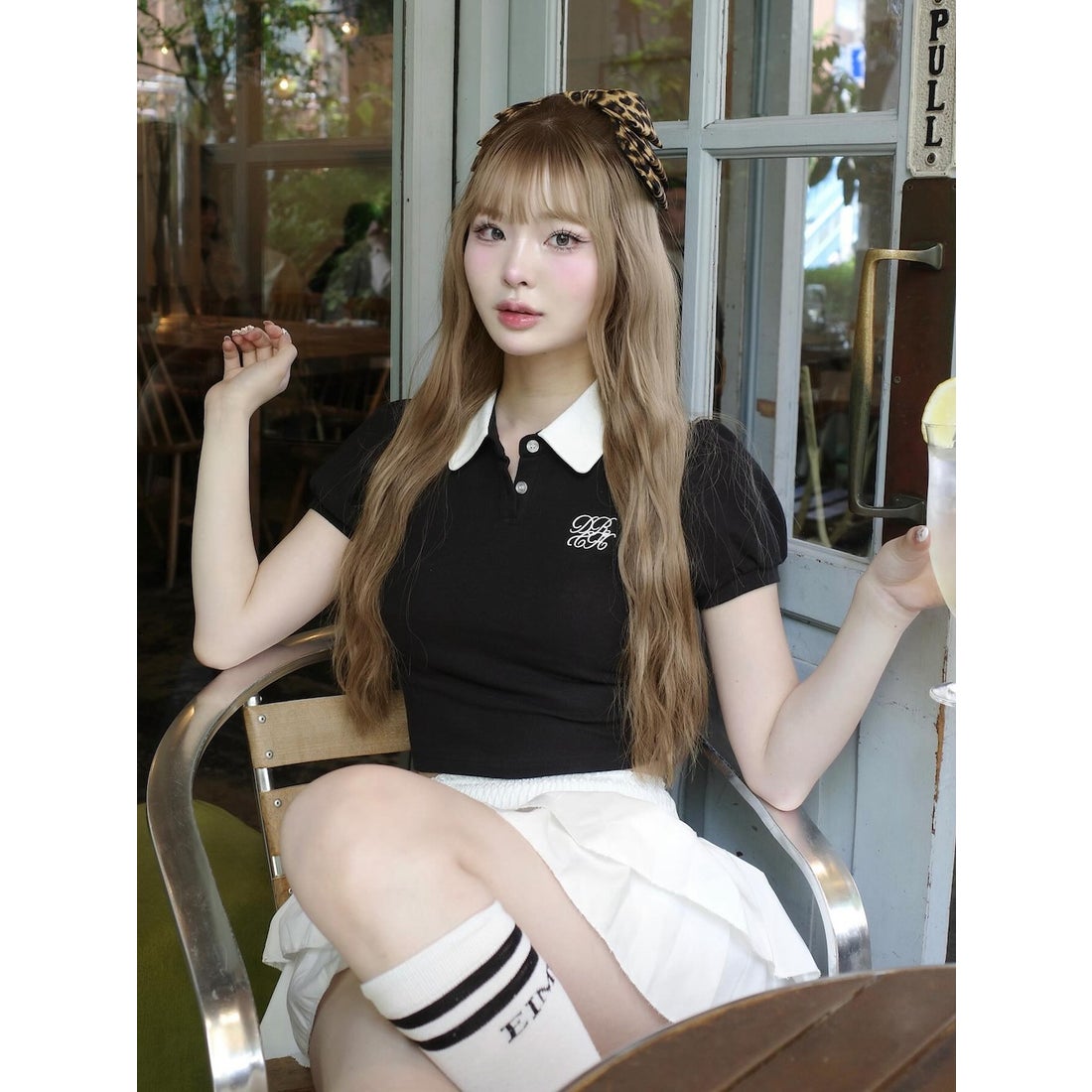 ダーリッチ Darich DRCHバイカラーポロシャツ （ブラック