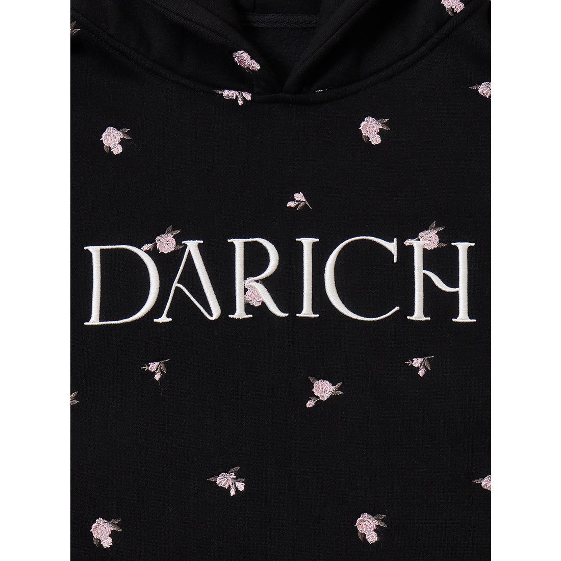 ダーリッチ Darich フラワーエンブロイダリービッグフーディ