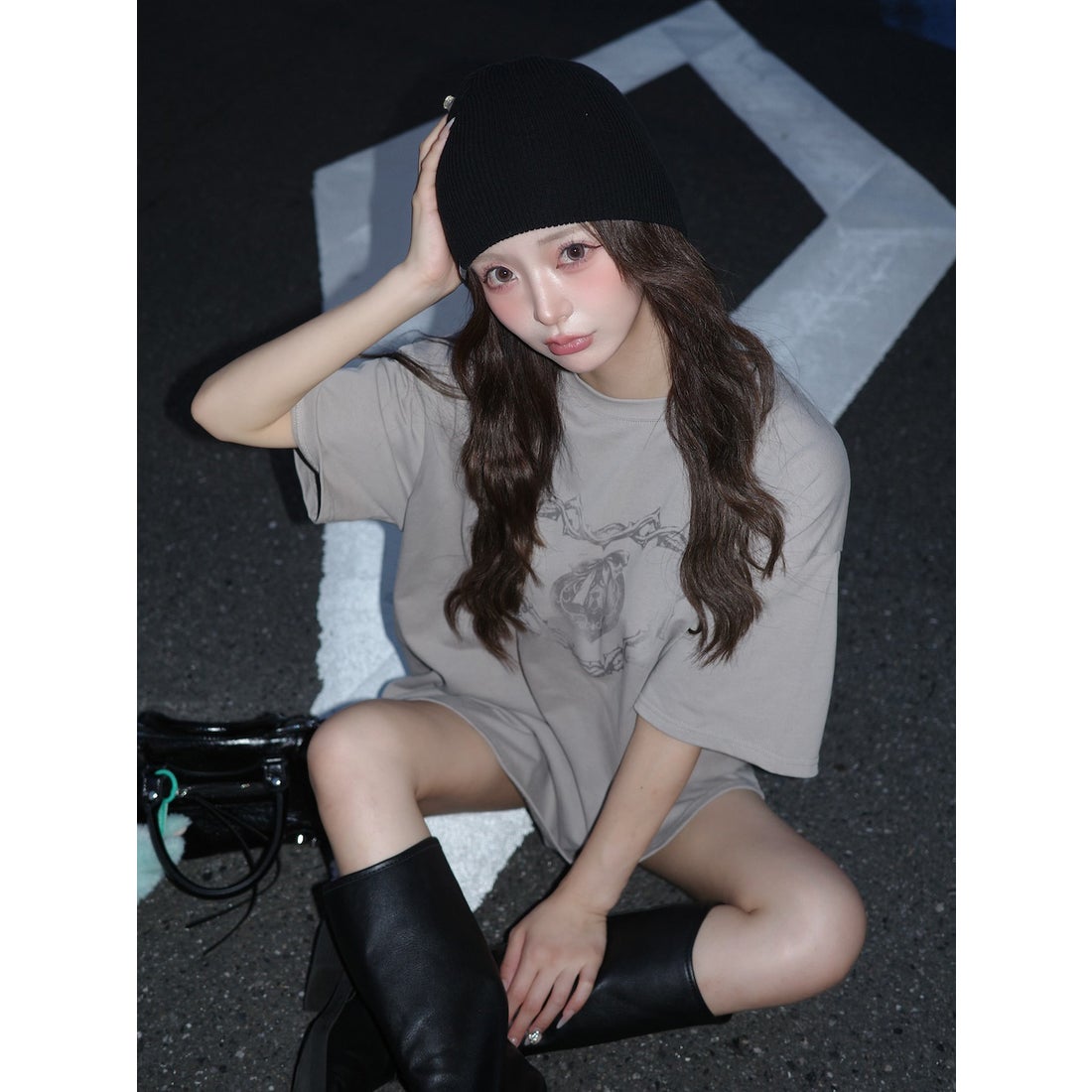 ダーリッチ Darich ハートキーフェードビッグTシャツ （ホワイト