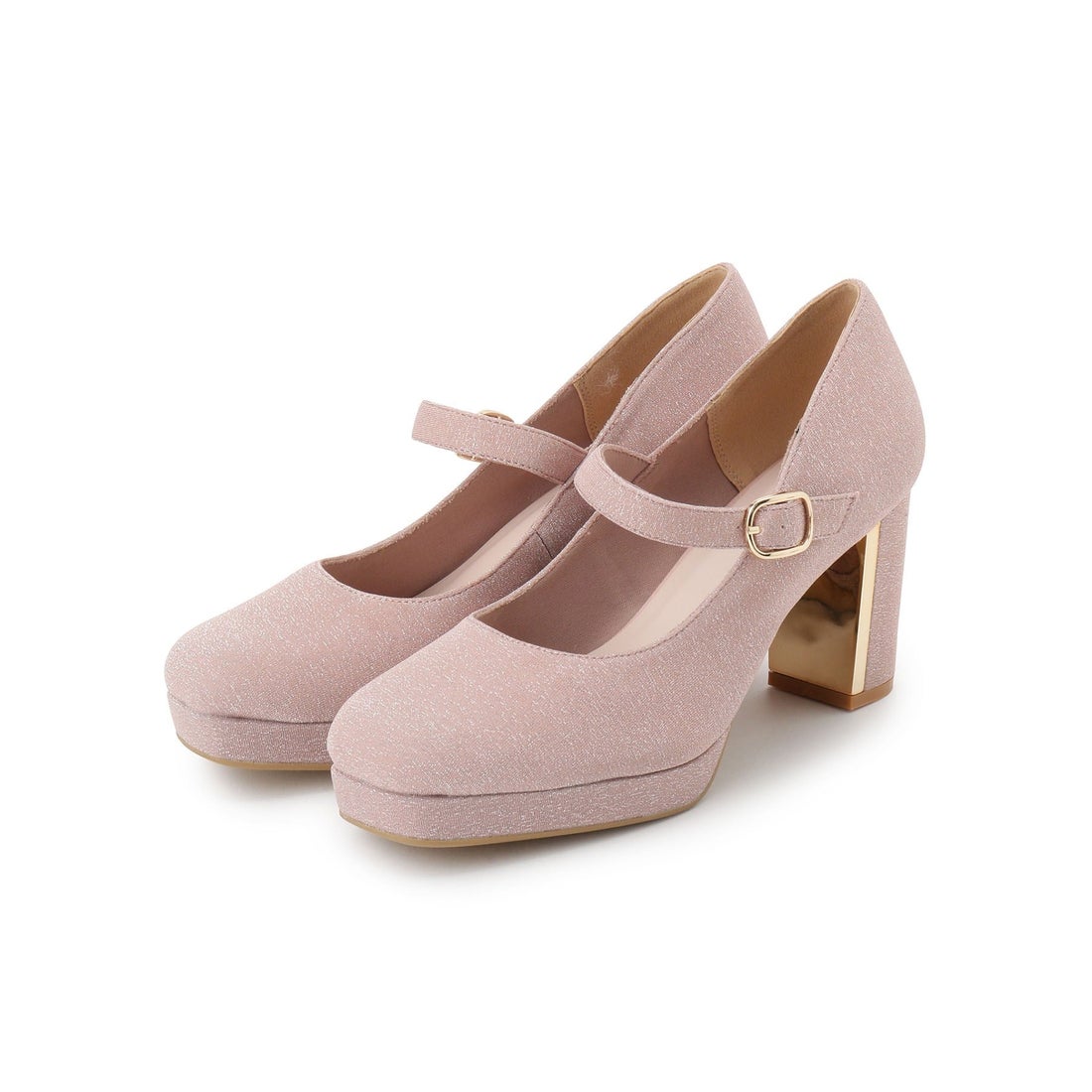 エスペランサ ESPERANZA 甲ストラップパンプス （ピンク(372)） -靴