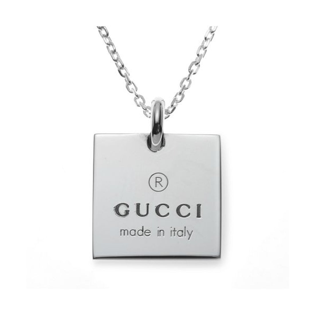 グッチ GUCCI GUCCI グッチ 223869ーJ8400 スクエア18mmロゴネックレス
