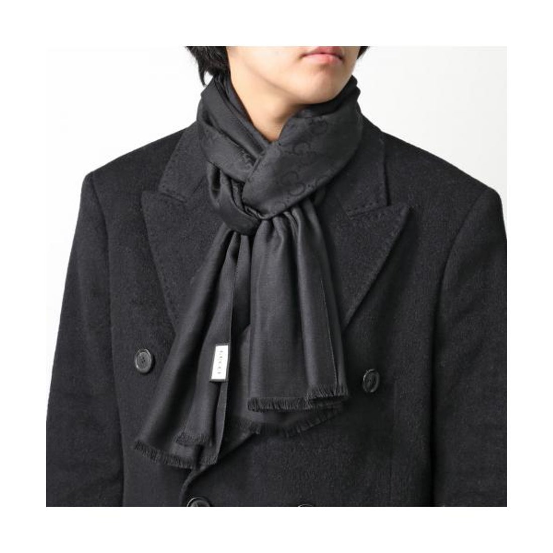 グッチ GUCCI GUCCI ストール 165904 3G646 GGロゴ ジャガード （1000