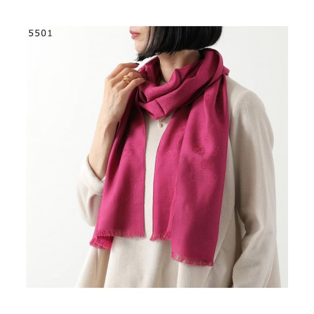 グッチ GUCCI GUCCI ストール 165904 3G646 GGロゴ ジャガード （9664