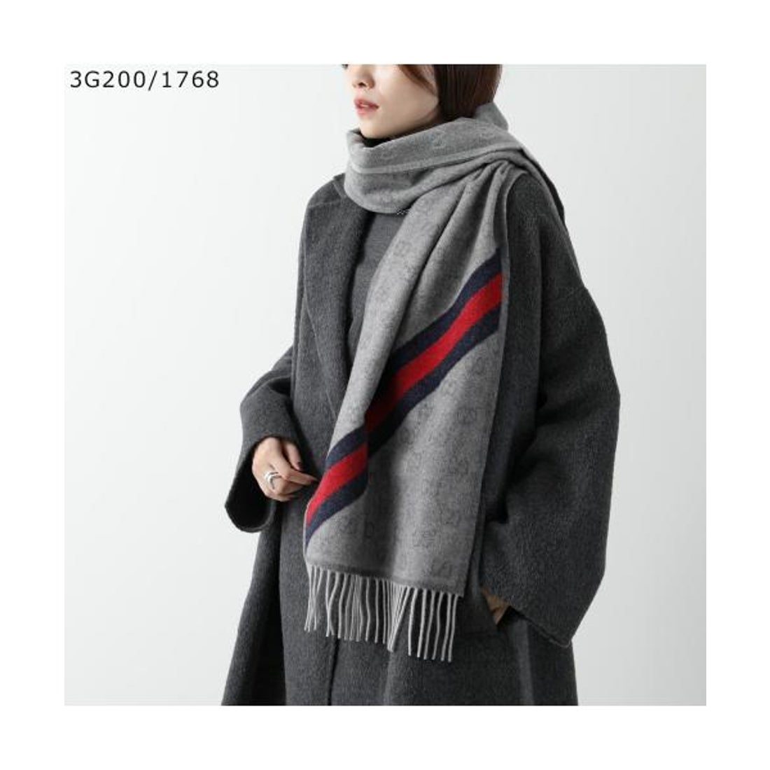 グッチ GUCCI GUCCI マフラー 570603 3G200 GGロゴ ウール （4068